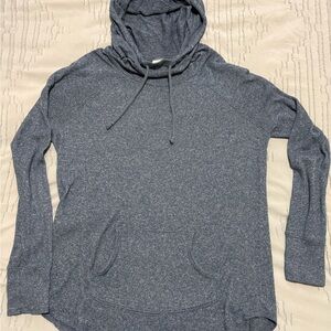 Mossimo Supply Co. Heathered Blue Cowl Neck Sweater